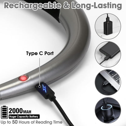 Neck Reading Light for Books in Bed, Book Lights for Reading at Night
