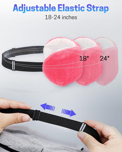Heated Eye Mask for Dry Eyes, Stye Relief and Improved Sleep - Cordless Rechargeable Warm Compress with Graphene Heating, 3 Temp Settings, Auto Shut-Off, Washable Sleep Mask for Travel