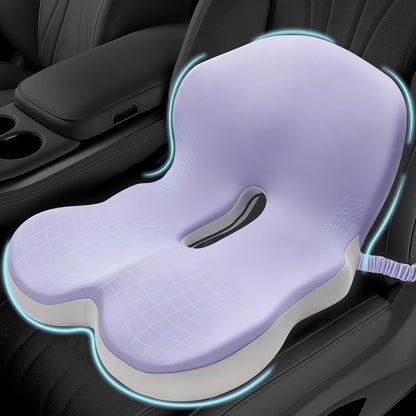 Car Seat Cushion with Lumbar Support Pillow, Seat Cushion for Driving
