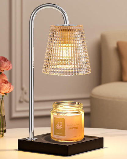 Hong-in Candle Warmer Lamp with Timer, House Warming Gifts New Home Decor | Dimmable & Adjustable Height, Electric Wax Warmer for Scented Wax Jar Candles,Gifts for Women Mom Sister