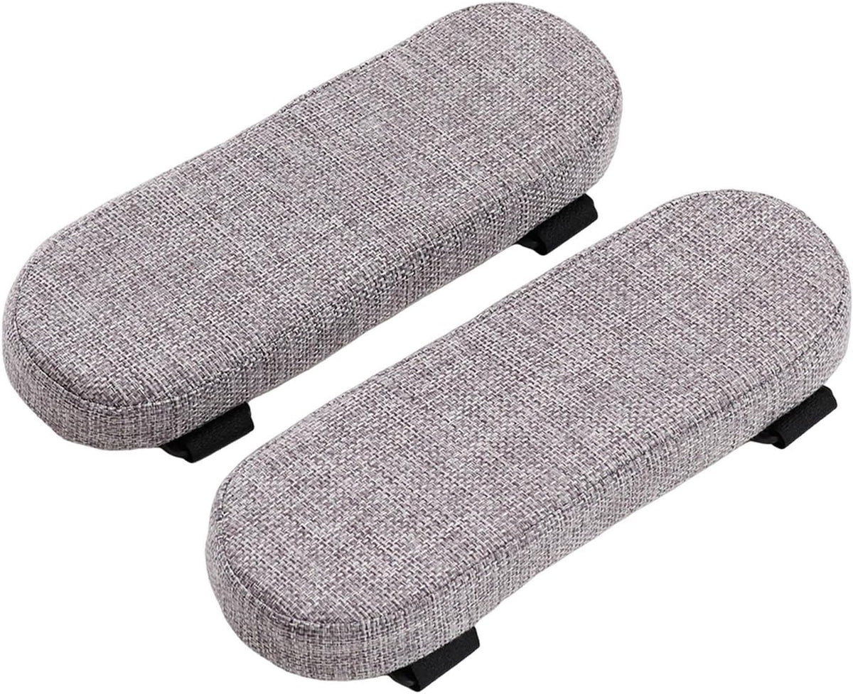 Office Chair Armrest Pad Elbow Cushion Thick Removable Cover Desk Chair Armrest Cushion Arm Padding for Recliners Sofa Home, Beige