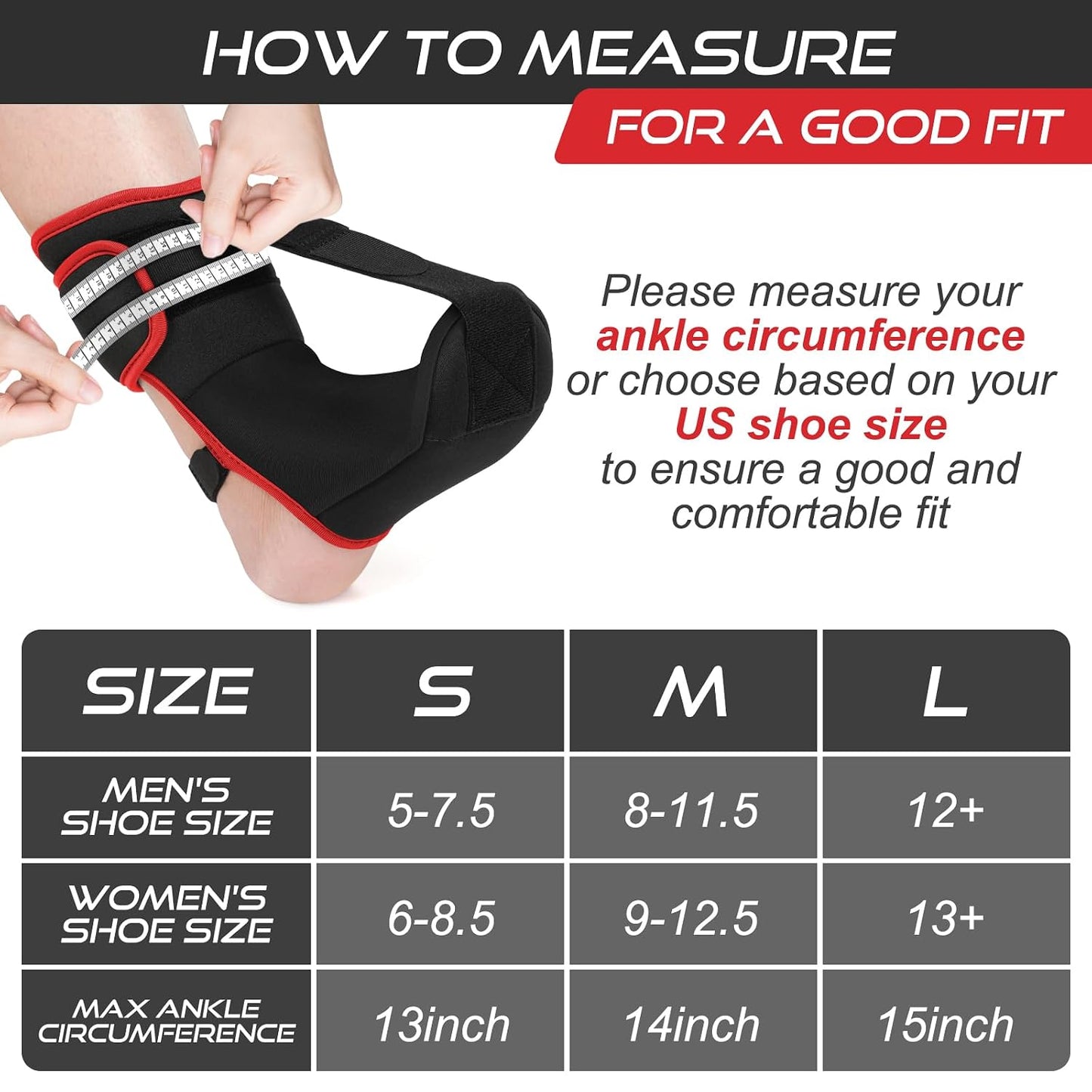 Plantar Fasciitis Night Splint Sock Soft Plantar Fasciitis Brace for Sleeping Achilles Tendonitis Foot Drop Heel Pain - Plantar Fasciitis Relief Night Splint for Women Men Black Small