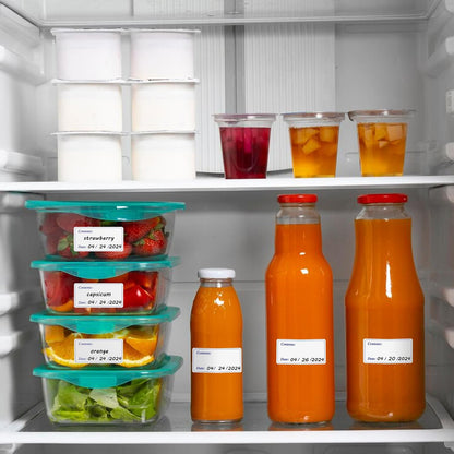 Hybsk Removable Freezer Labels Easy Peel Off - Frozen Food Storage Labels that Leave No Sticky Residue After Use (Type 1)