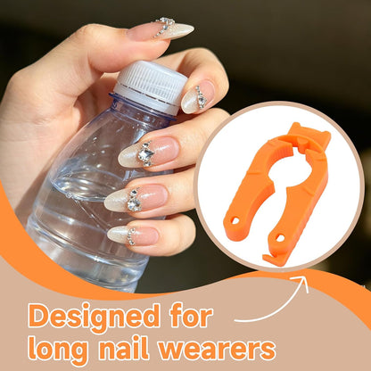 Water Bottle Opener, Bottle Openers for Seniors, 3-in-1, 3-Pack Orange | Bottle Cap Opener, Plastic Bottle Opener, Magnetic, Ergonomic Grip, Lightweight, for Arthritis & Weak Hands, 3-Pack Orange