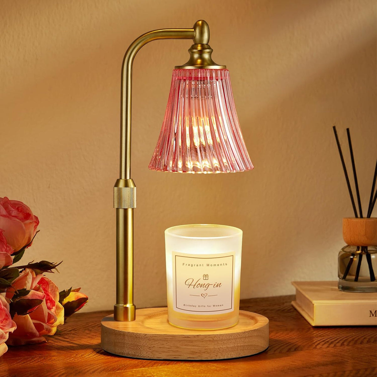 Hong-in Candle Warmer Lamp with Timer,Birthday Gifts for Women Mom Sister