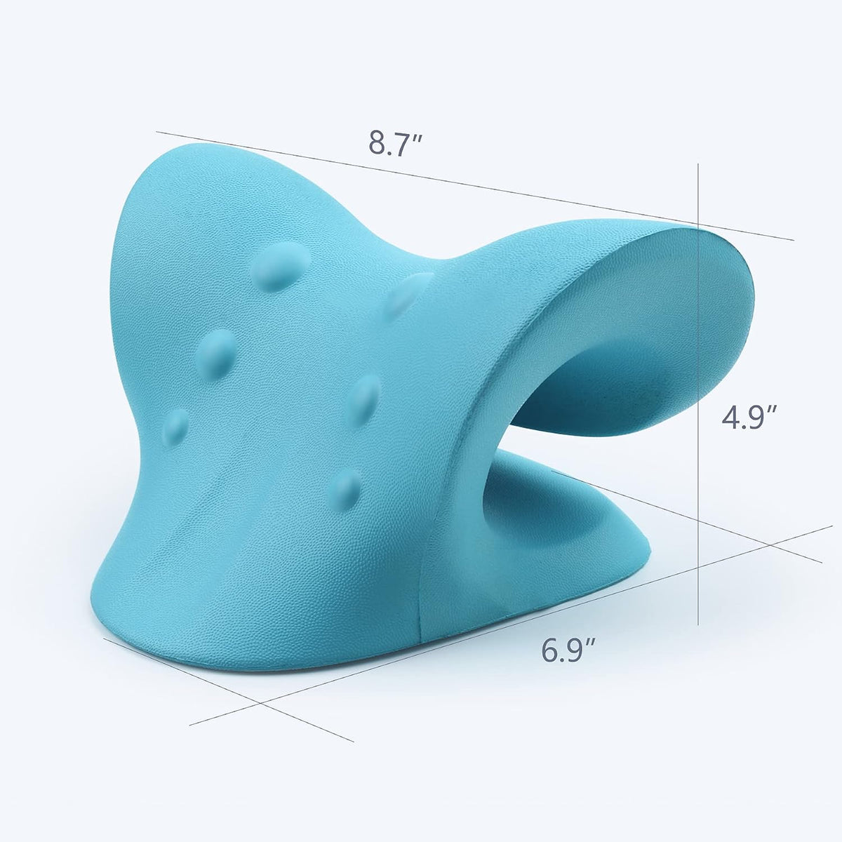 RESTCLOUD Neck and Shoulder Relaxer, Cervical Traction Device for TMJ Pain Relief and Cervical Spine Alignment, Chiropractic Pillow, Neck Stretcher (Dark Blue)