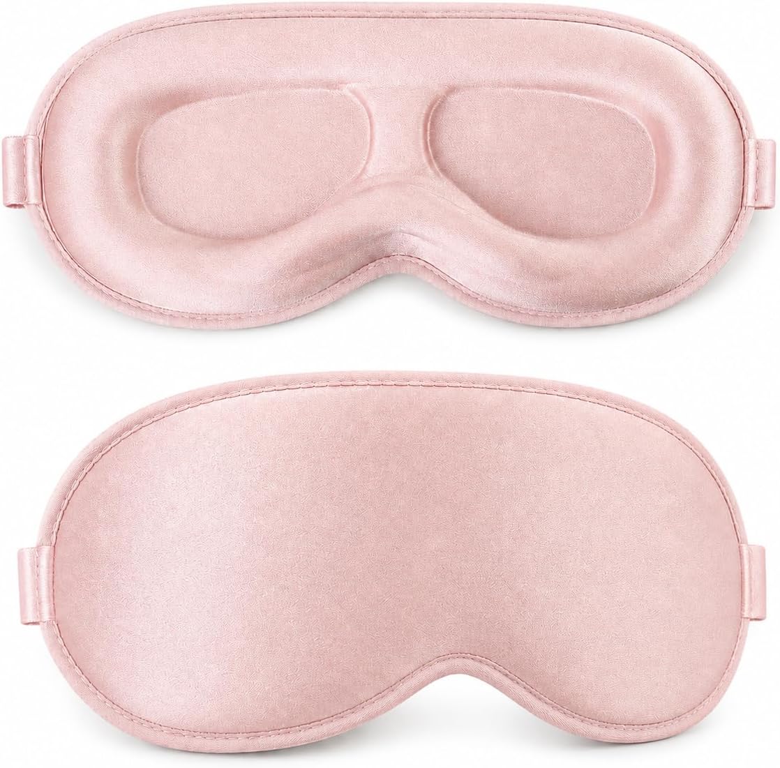 3D Contoured Zero Pressure Blackout Sleep Mask for Side Sleepers