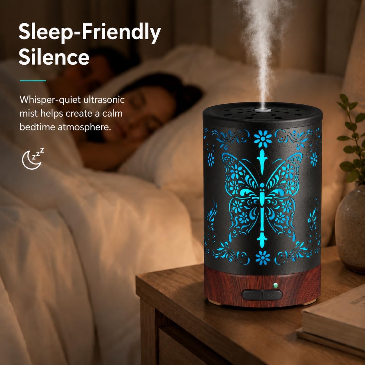 Tree Essential Oils Diffuser for Home 150ML Aromatherapy Diffuser | Birthday Gifts for Women mom,Metal Cool Mist Humidifier with 7 Colors Lights Waterless Auto Off Air Diffusers