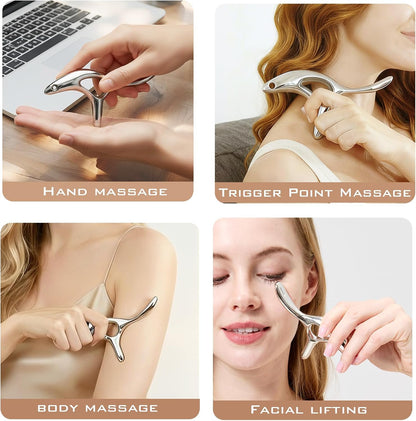 BYYDDIY Gua Sha Trigger Point Massage Tool -Thumb Protector,Deep Tissue Massage,Muscle Scraper Tool (T)