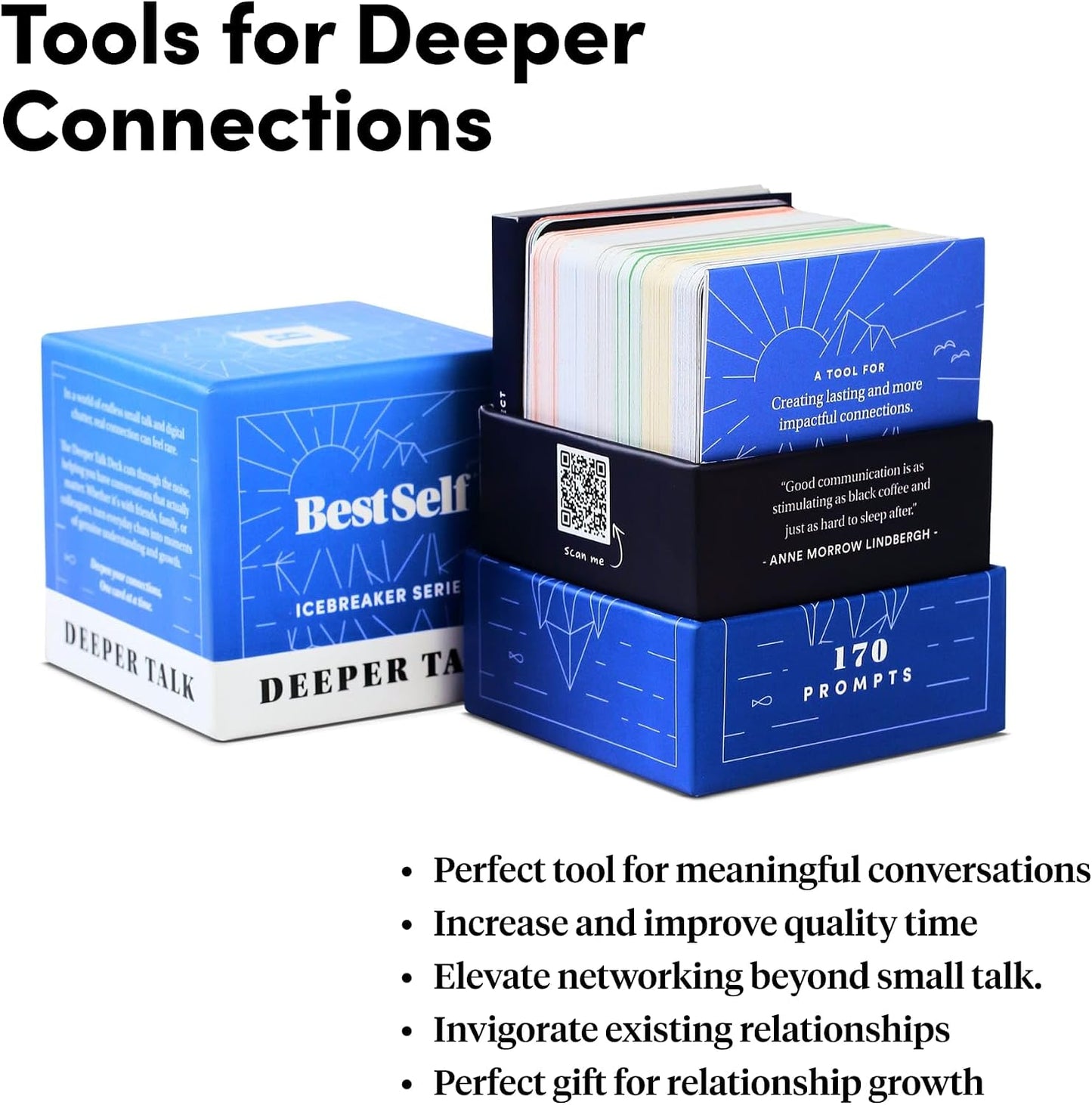 BestSelf Icebreaker Deck | Break barriers at parties, team building & social events — fun for friends, coworkers, dates & families.