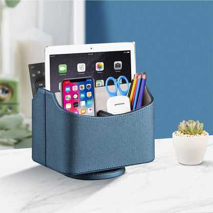 360° Rotatable Remote Control Holder,TV Remote Caddy for Nightstand Table