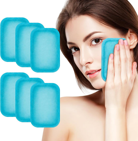 Reusable Small Ice Packs - Hot & Cold Mini Gel Cold Packs for Injuries, Sinus Relief, Tired Eyes, Headaches, First Aid, Pain Relief, Wisdom Teeth, Face - 6 Packs | Sinus Relief, Tired Eyes, Headaches, First Aid, Pain Relief, Wisdom Teeth, Face - 6 Packs