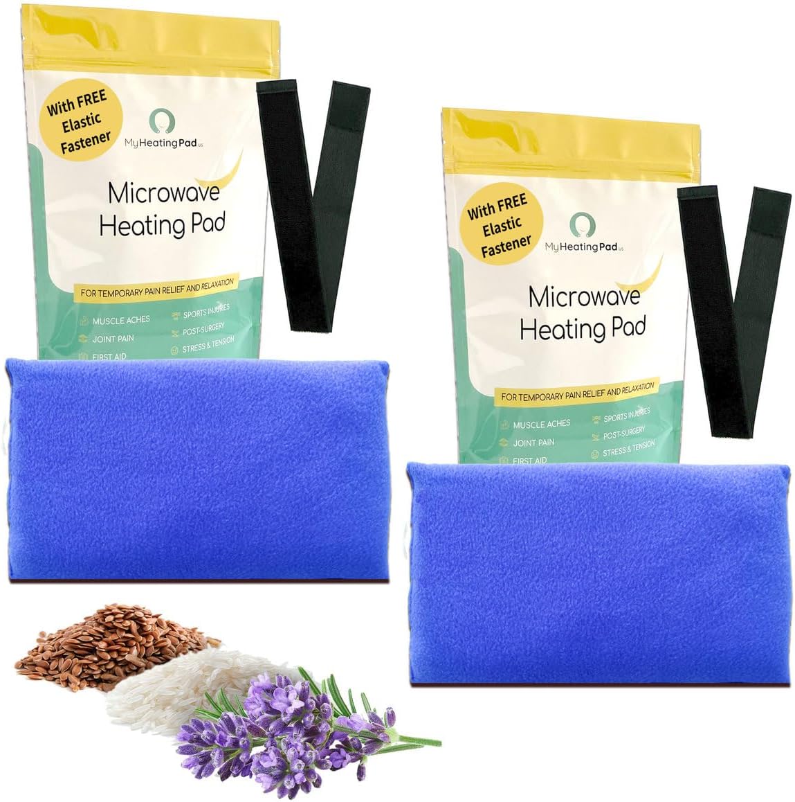 My Heating Pad Microwave Heating Pad - Moist Microwavable Heating Pads for Joints and Muscles Relief - Microwave Hot Pack Heat Pad for Cramps - Chilled or Heated Pad Therapy - Purple Unscented