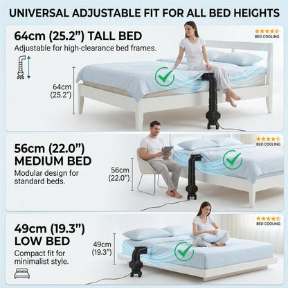 Bed Cooling System for Hot Sleepers,Under Sheets Bed Fan for Better Sleep