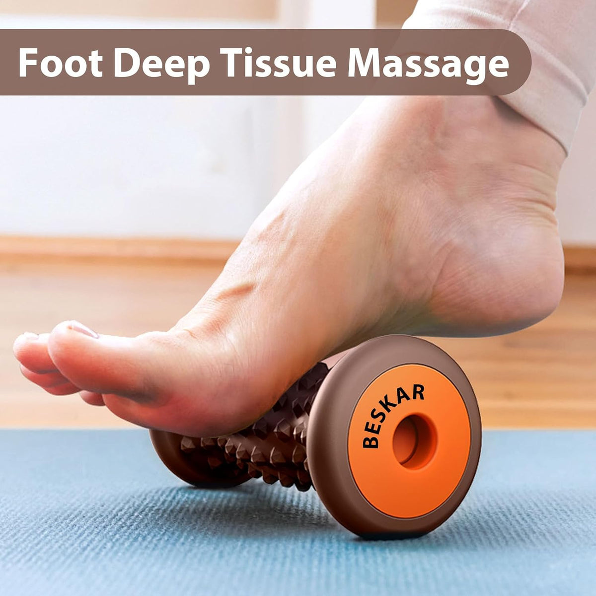 BESKAR Foot Massage Roller for Plantar Fasciitis Relief
