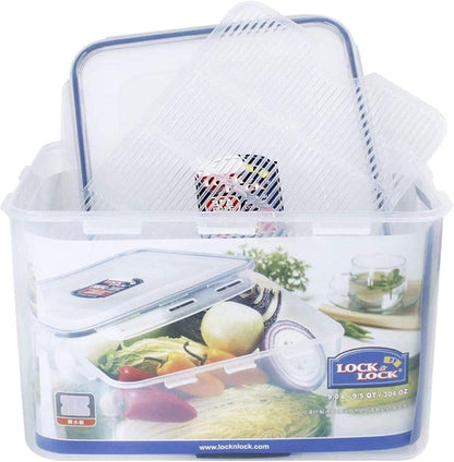 LOCK & LOCK Rectangular Food Container, Tall, 9.6-Cup, 78-Fluid Ounces