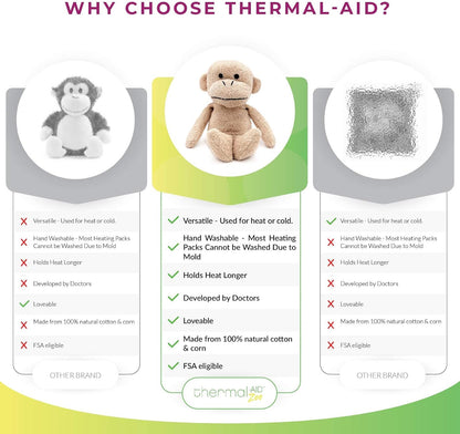 Thermal-Aid® (Olli The Koala) – Washable Heating Pad & Ice Pack – Plush Hot/Cold Pack with Natural Corn Filling – Reusable Comfort
