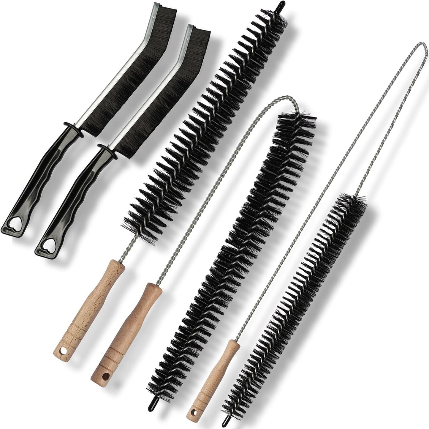 Dryer Vent Cleaner Kit, 17" 28" 47" Flexible Dryer Lint Brush, 5PCS | Refrigerator Coil Cleaning Brush, Crevice & Radiator Brush for Lint Trap, Fan, Pet Hair, Dryer Vent and Appliance Cleaning