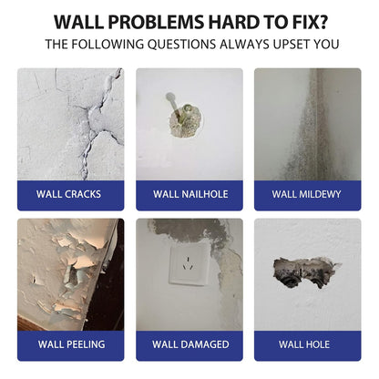 Drywall Repair Kit, 2-Pack Wall Mending Agent, Wall Spackle with Tools | Includes Scraper and Sandpaper. For Wall Surface Hole Fill, Quick And Easy Solution.