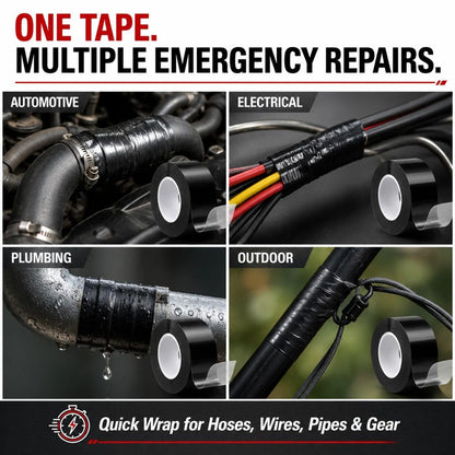 Self-Fusing Silicone Sealing Tape, Waterproof Repair Tape for Hose, Pipe, Electrical Cable, High Strength Leak Fix Wrap, Weatherproof Emergency Insulation Tape (1" x 5' x 20mil)
