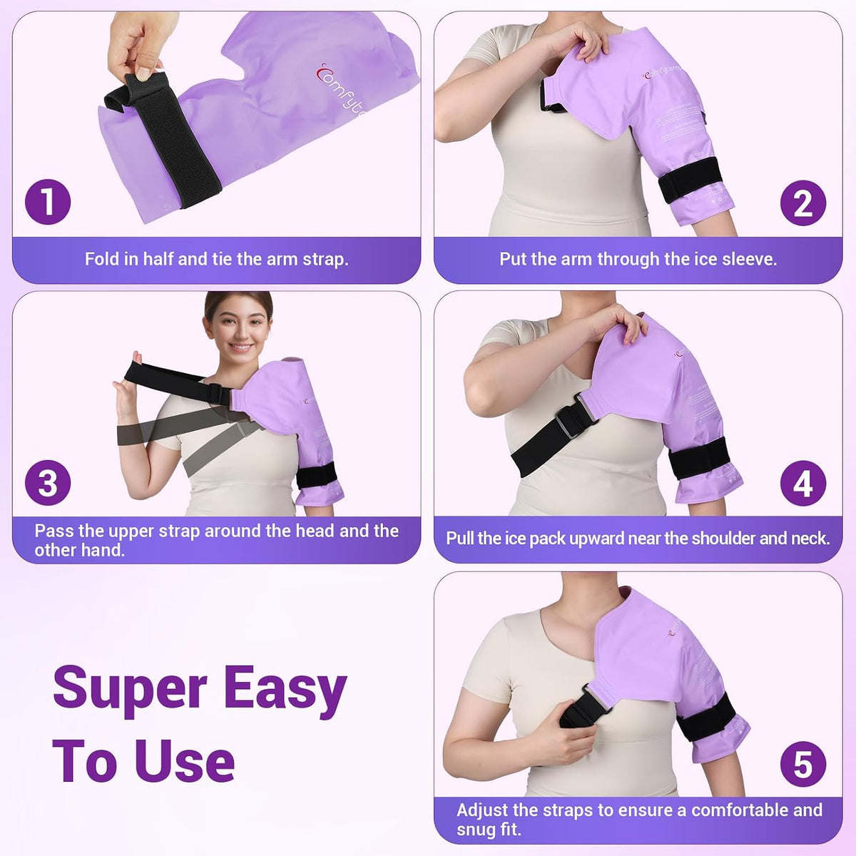 Comfytemp Shoulder Ice Pack, Rotator Cuff Cold Therapy Wrap (Large/X-Large)