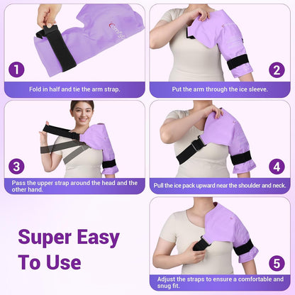 Comfytemp Shoulder Ice Pack, Rotator Cuff Cold Therapy Wrap (Large/X-Large)