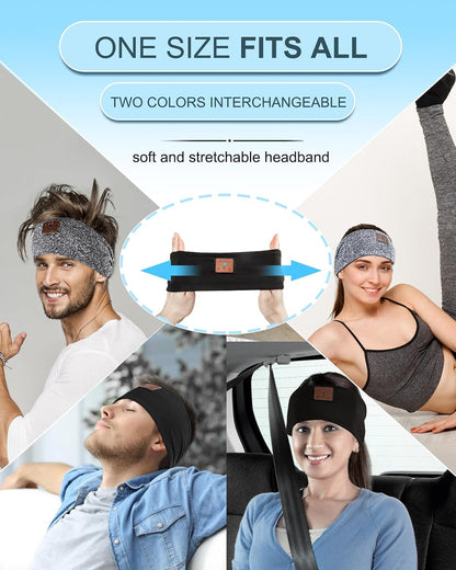 2-Pack Sleeping Headphones, Headband Headphones with Thin Speakers