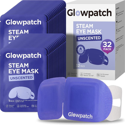 16 Pack Steam Eye Masks Disposable for Dry Eyes, Unscented