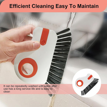 2 Pcs 2 in 1 Window Track Cleaner, Groove Cleaning Brush | Effective window sill cleaner for sliding door tracks and glass door grooves, home, bathroom, kitchen, and narrow crevices