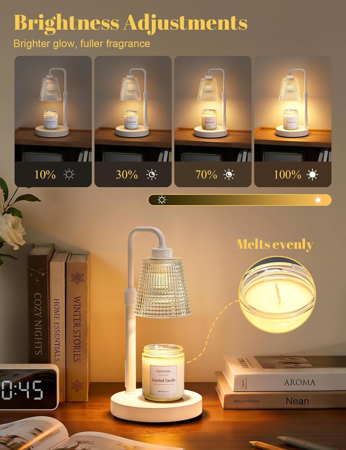 Candle Warmer Lamp with Timer, Birthday Gifts for Women, Ideal Fall Decor