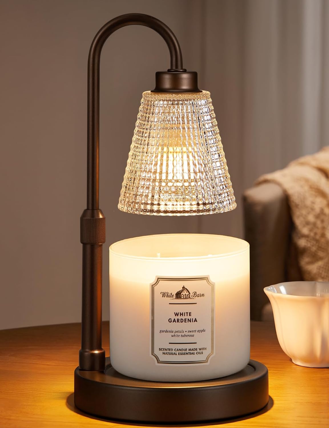 Innqoo Candle Warmer Lamp with Timer Home Decor Birthday Gifts for Women | Dimmable Candle Warmer for Jar Candles, Height Adjustable Wax Melts Warmer, House Warming Gifts New