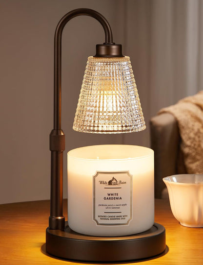 Innqoo Candle Warmer Lamp with Timer Home Decor Birthday Gifts for Women | Dimmable Candle Warmer for Jar Candles, Height Adjustable Wax Melts Warmer, House Warming Gifts New