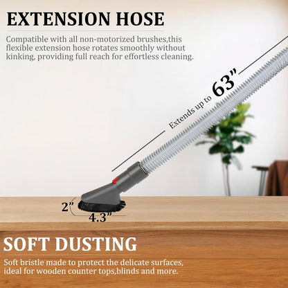 Attachment Kits for Dyson Vacuum Cleaner,Hose,Crevice Tool,Dryer Lint Vac Attachment for Dyson V15 V15s V11 V8 V9 V7 V10 V12 Detect Cyclone Absolute Cordless Handheld Vacuum Cleaner