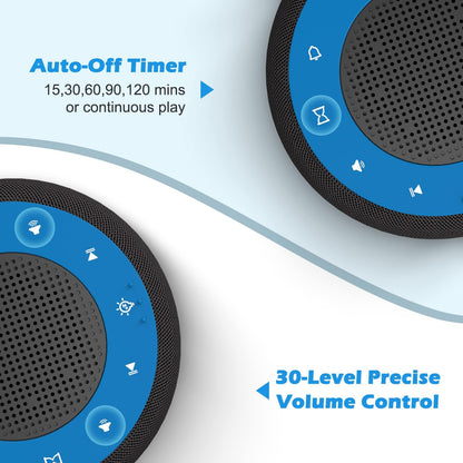 Buffbee Pro 2nd Gen| Sound Machine, Alarm Clock with Bluetooth Speaker