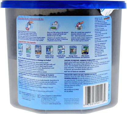DampRid Fragrance Free Disposable Moisture Absorber & Odor Remover with Activated Charcoal, 18 oz., 3 Pack, Lasts Up To 60 Days, No Electricity Required
