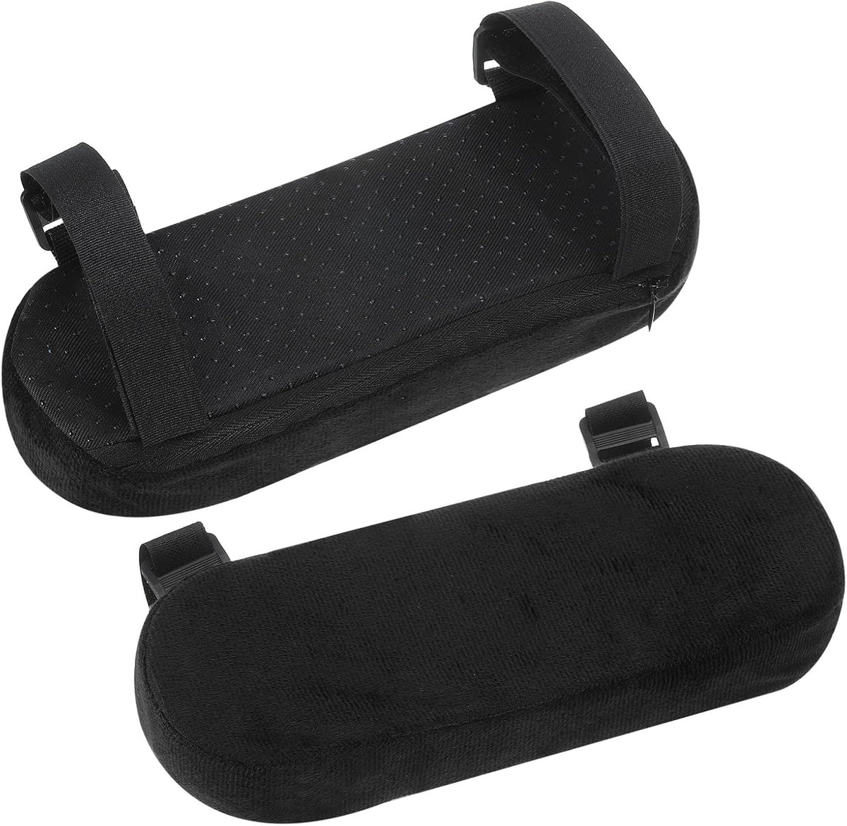 uxcell Memory Foam Chair Armrest Pads,2 Pair Office Chair Arm Cover(Black)