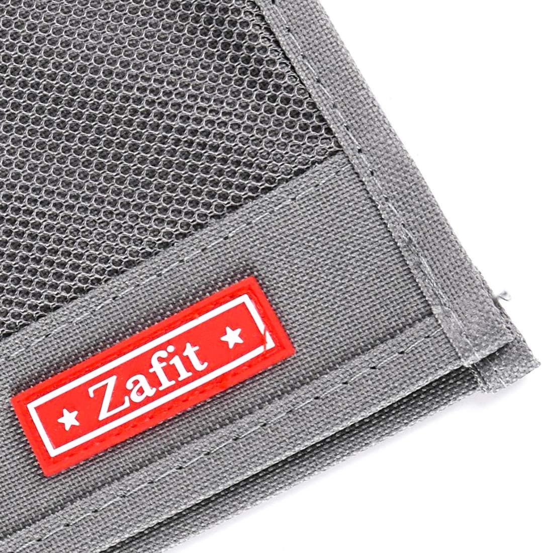 Zafit 5 Pockets Bedside Caddy, Bedside Storage Organizer for Water Bottles, Magazines, Phone, Glasses (5 Pockets-Grey)