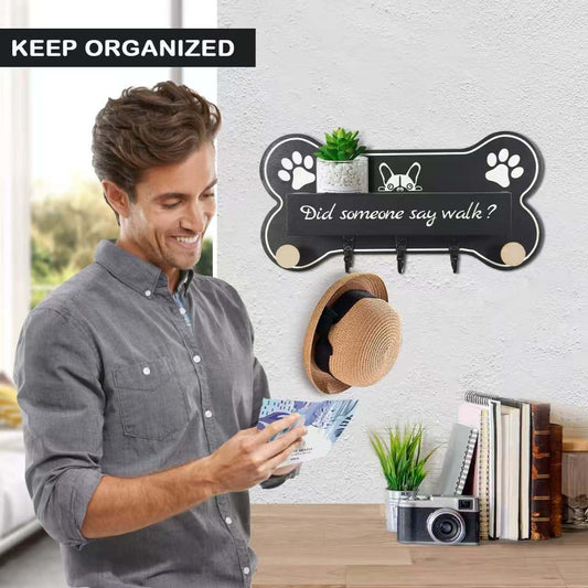 Dog Leash Holder forwall,Coat RackHooks, Mount Storage Organizer