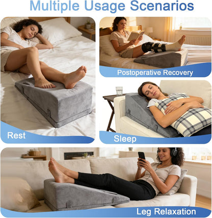 Adjustable Leg Elevation Pillows for After Surgery, Keep Knee Straight