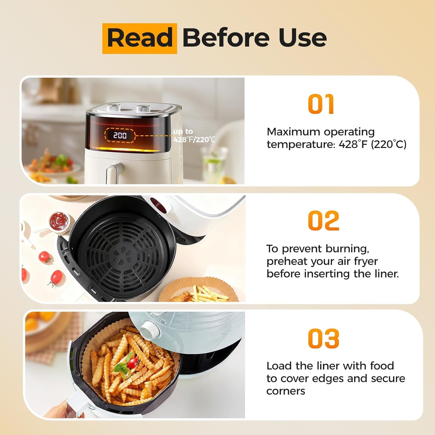 400 Pcs 8" Square Air Fryer Liners Disposable, Airfryer Paper for 5-8QT | Food-grade Parchment Paper for Air fryer Basket, Non-Stick, OilProof Baking Sheets for Oven Pan