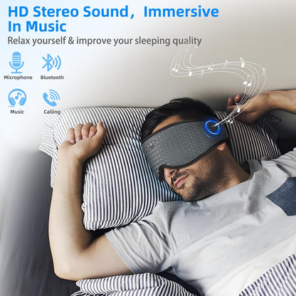 3D Sleep Mask with Bluetooth Headphones, Adjustable Bluetooth Eye Mask