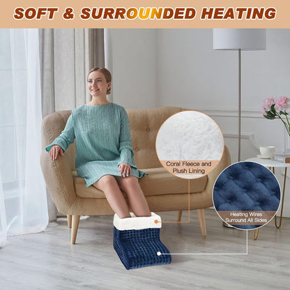CYFIE Foot Warmer Under Desk - Electric Heating Pad for Women Men