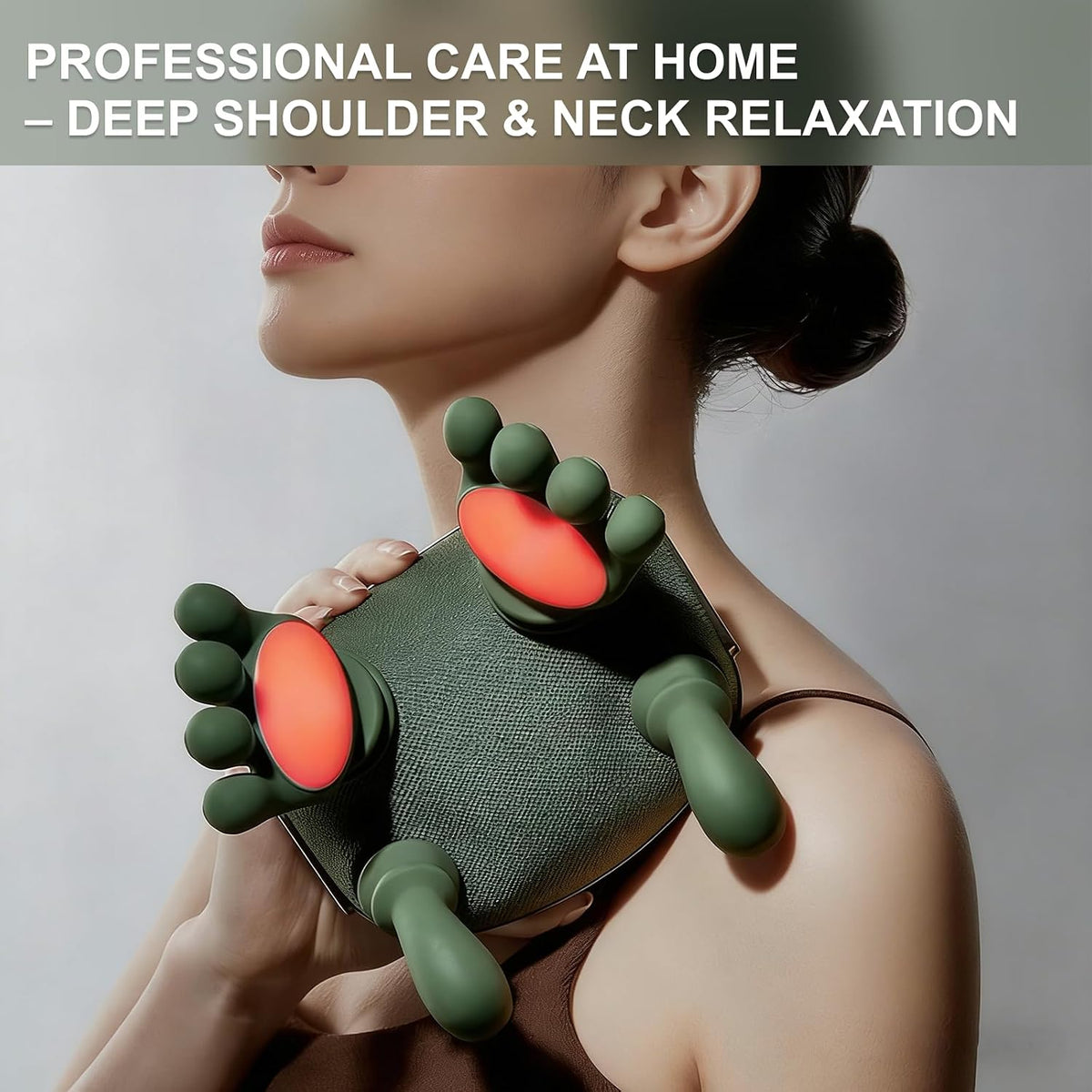 Neck Massager with Hands & Heating, 3 Intensities, Gifts for Seniors/Office