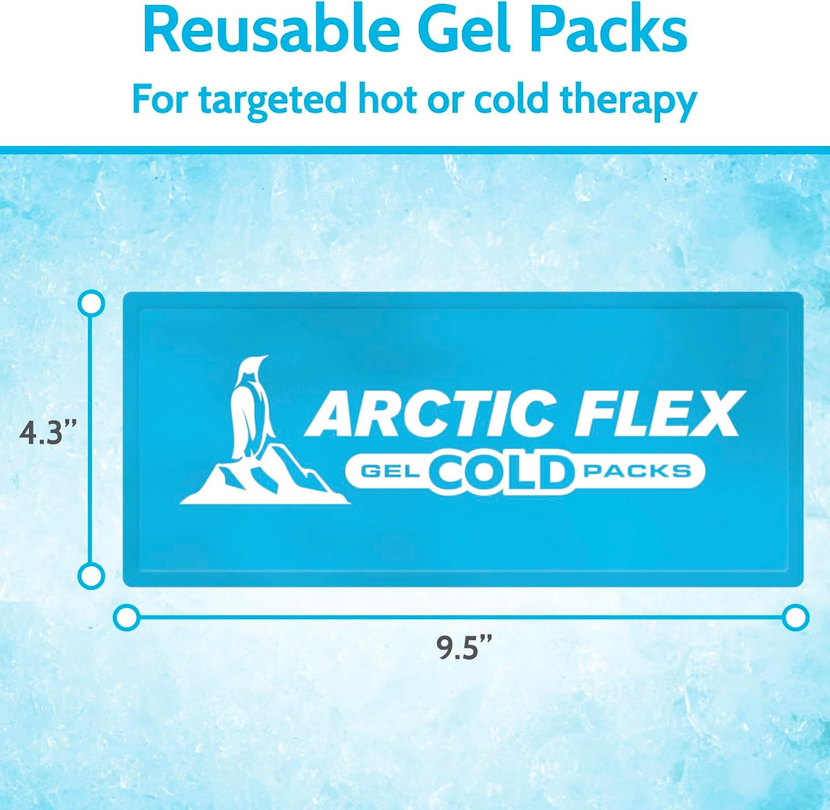 Arctic Flex Gel Replacement Packs - Ice Packs Reusable for Elbow Ice Brace