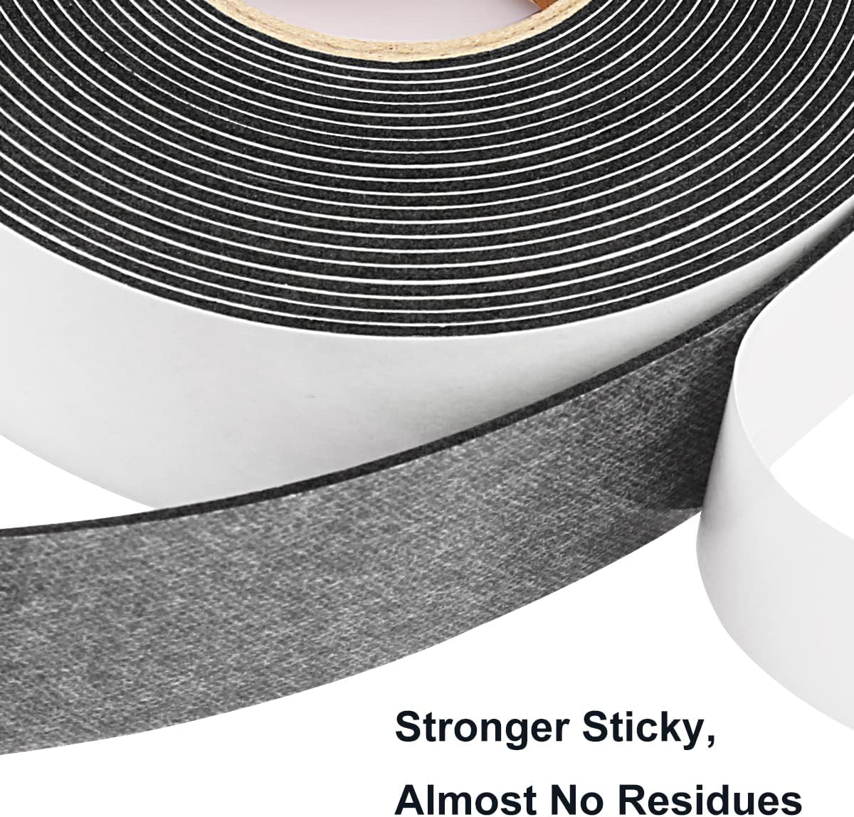 2 Rolls Foam Seal Tape for Door Window Insulation, Soundproof and Shockproof Foam Adhensive Strip, 3/8" Wx3/16 T Single Sided Foam Tape, Cold Air and Draft Closed Cell Seal Strip,Total 32FT