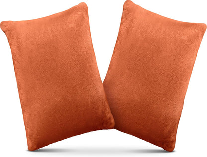 1 MIDDLE ONE 2 Pack Small Pillow, Memory Foam Mini Pillow 11 X 7 Inches for Travel, Sleeping, Nap and Neck, Knee, Lumbar Support, Tiny Cushion for Pet, Dogs (Grey)