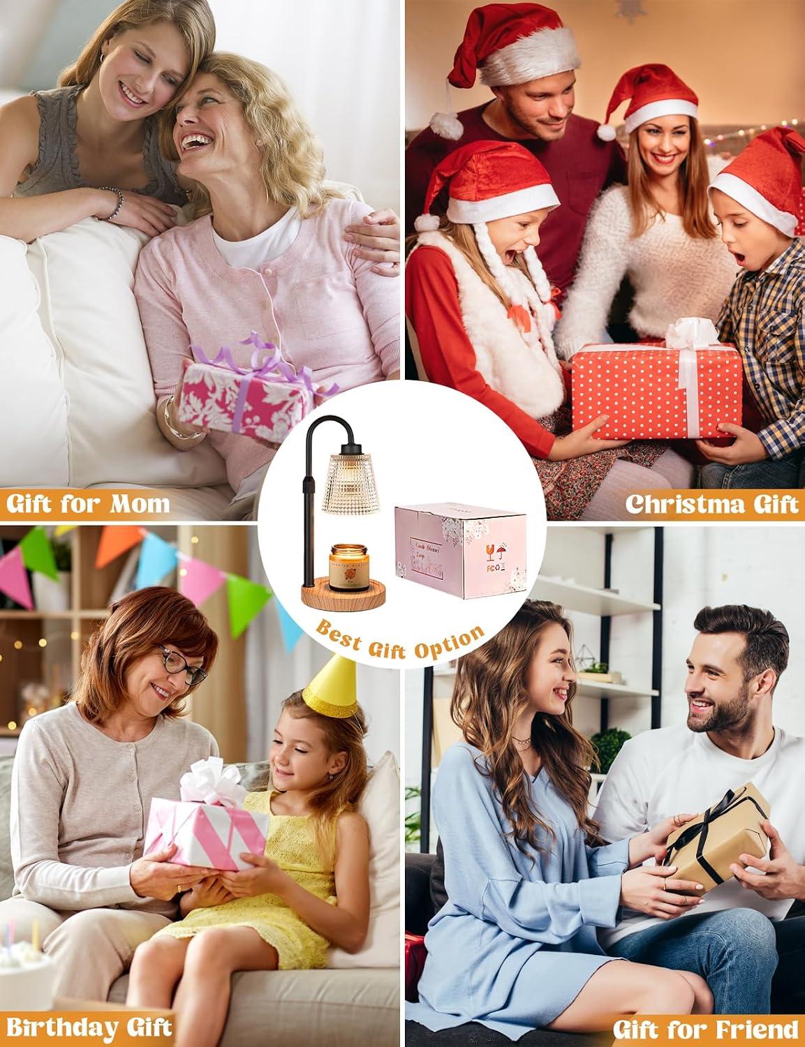 Candle Warmer Lamp with Timer Home Decor Birthday Gifts for Women