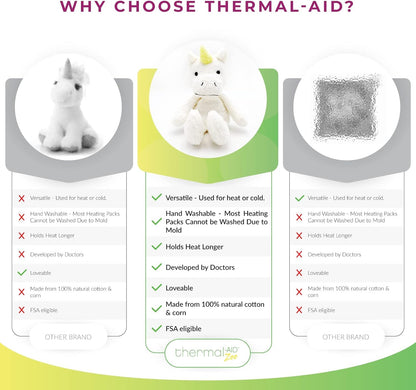 Thermal-Aid® (Olli The Koala) – Washable Heating Pad & Ice Pack – Plush Hot/Cold Pack with Natural Corn Filling – Reusable Comfort