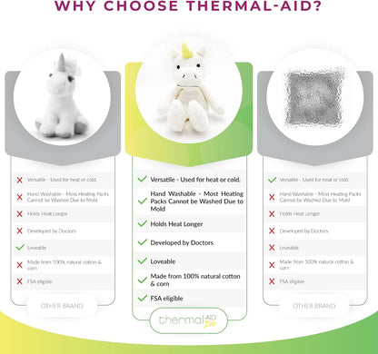 Thermal-Aid® (Olli The Koala) – Washable Heating Pad & Ice Pack – Plush Hot/Cold Pack with Natural Corn Filling – Reusable Comfort