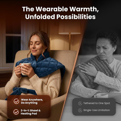 BOB AND BRAD Weighted Heating Pad for Shoulders and Upper Back